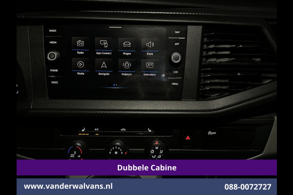 Volkswagen Transporter 2.0 TDI 150pk Automaat L2H1 Dubbele Cabine Euro6 Airco | 6-Zits | Camera | Navigatie | Apple Carplay | Cruisecontrol Android Auto, Stoelverwarming, 2500kg Trekhaak, Achterklep