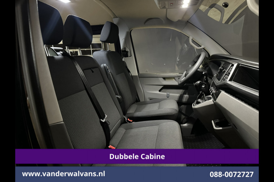 Volkswagen Transporter 2.0 TDI 150pk Automaat L2H1 Dubbele Cabine Euro6 Airco | 6-Zits | Camera | Navigatie | Apple Carplay | Cruisecontrol Android Auto, Stoelverwarming, 2500kg Trekhaak, Achterklep