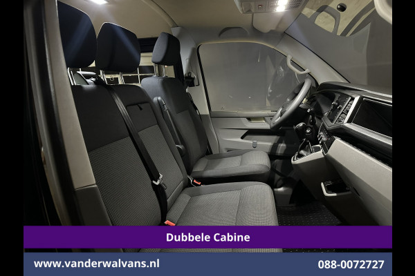 Volkswagen Transporter 2.0 TDI 150pk Automaat L2H1 Dubbele Cabine Euro6 Airco | 6-Zits | Camera | Navigatie | Apple Carplay | Cruisecontrol Android Auto, Stoelverwarming, 2500kg Trekhaak, Achterklep