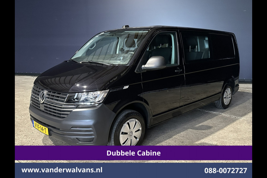 Volkswagen Transporter 2.0 TDI 150pk Automaat L2H1 Dubbele Cabine Euro6 Airco | 6-Zits | Camera | Navigatie | Apple Carplay | Cruisecontrol Android Auto, Stoelverwarming, 2500kg Trekhaak, Achterklep