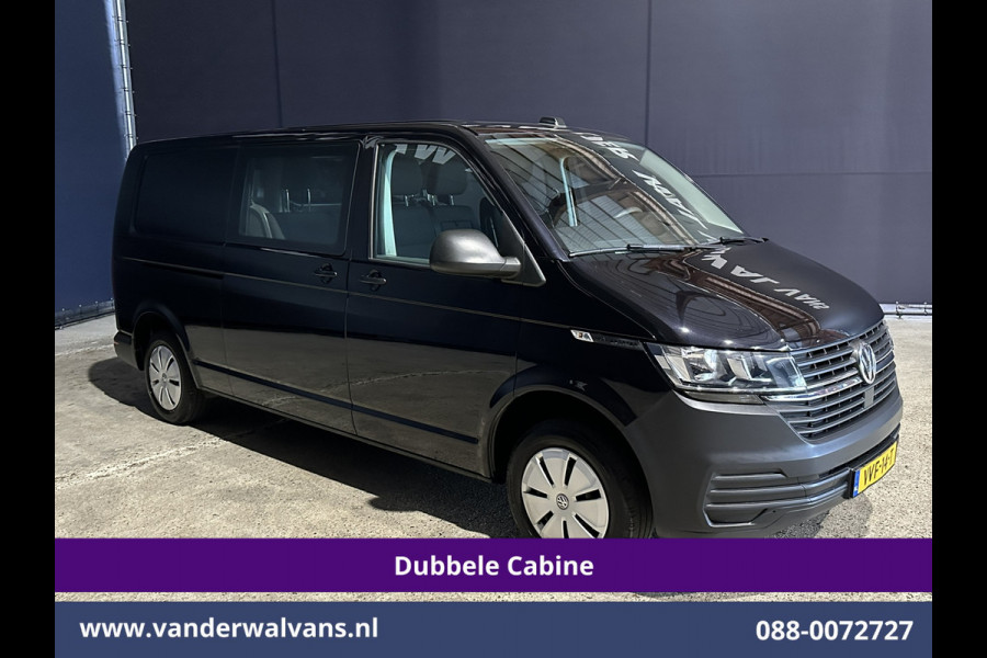 Volkswagen Transporter 2.0 TDI 150pk Automaat L2H1 Dubbele Cabine Euro6 Airco | 6-Zits | Camera | Navigatie | Apple Carplay | Cruisecontrol Android Auto, Stoelverwarming, 2500kg Trekhaak, Achterklep