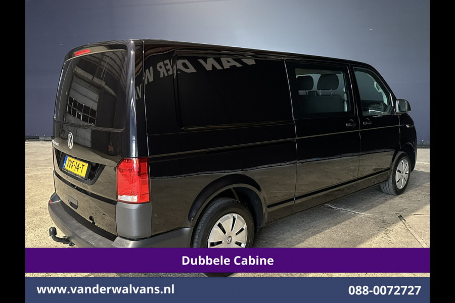 Volkswagen Transporter 2.0 TDI 150pk Automaat L2H1 Dubbele Cabine Euro6 Airco | 6-Zits | Camera | Navigatie | Apple Carplay | Cruisecontrol Android Auto, Stoelverwarming, 2500kg Trekhaak, Achterklep