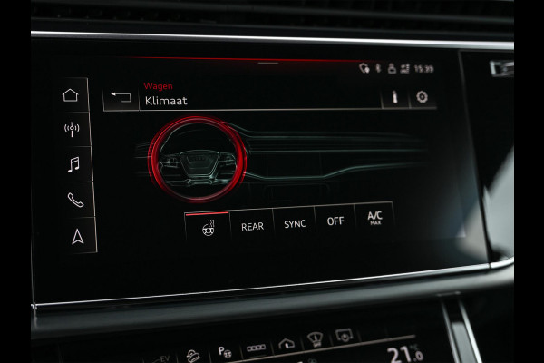 Audi Q8 55 TFSI e quattro Pro Line Plus | Panoramadak | Night Vision | B&O | HUD | 360 Camera | Adaptive Cruise | Luchtvering | Stoelverwarming V+A | Ambiance Verlichting | Trekhaak |