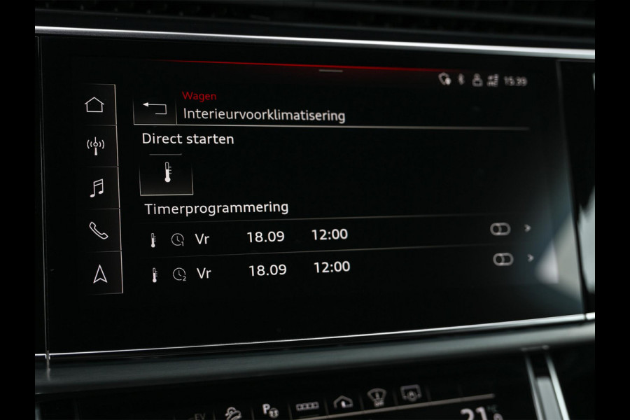 Audi Q8 55 TFSI e quattro Pro Line Plus | Panoramadak | Night Vision | B&O | HUD | 360 Camera | Adaptive Cruise | Luchtvering | Stoelverwarming V+A | Ambiance Verlichting | Trekhaak |