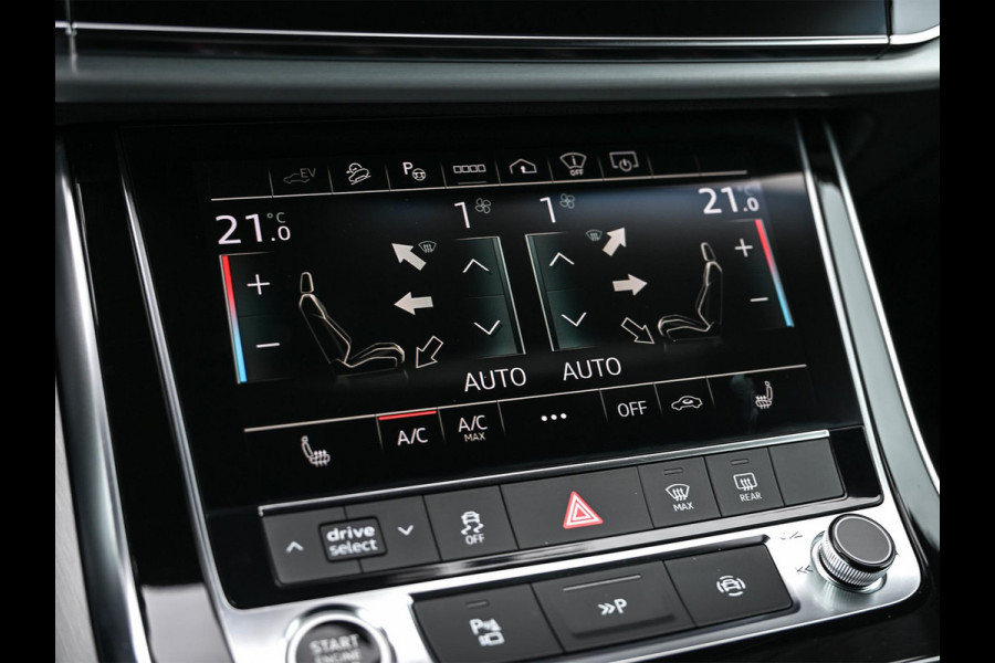 Audi Q8 55 TFSI e quattro Pro Line Plus | Panoramadak | Night Vision | B&O | HUD | 360 Camera | Adaptive Cruise | Luchtvering | Stoelverwarming V+A | Ambiance Verlichting | Trekhaak |