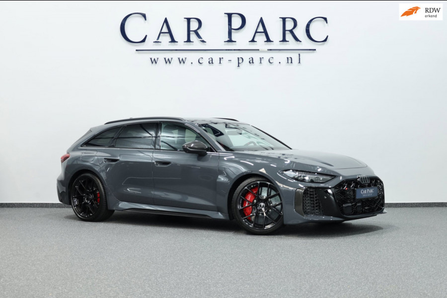 Audi RS5 Avant 2.9 TFSI e-hybrid quattro 640+PK BTW/KERAMISCH/CARBON/B&O//PANO/LEER+S.VERKOELING+MASSAGE/21"/360/FABRIEKSGARANTIE!