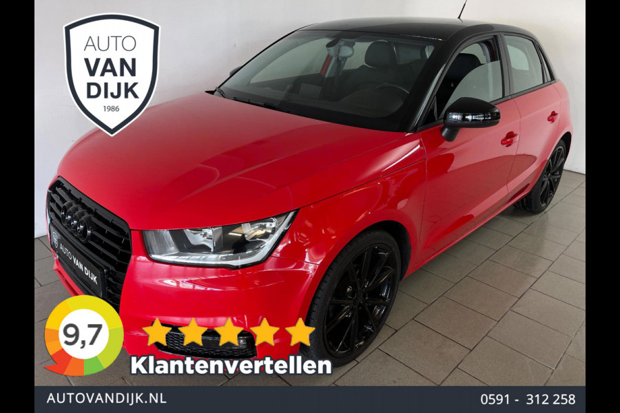 Audi A1 SPORTBACK 1.0 TFSI Advance Sport S-Line AIRCO NAVI BLUETOOTH STOELVERW PDC VELGEN ZWART DAK ZEER NETTE AUTO