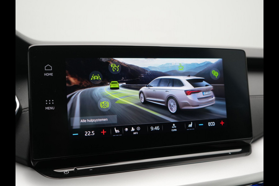 Škoda Octavia Combi 1.4 TSI iV Business Edition PHEV 204pk Dealer O.H | Trekhaak Af Fabriek | Adaptive Cruise | Camera | Stoelmassage | Sportstoelen & Stuur Verwarmd | Keyless | Sfeerverlichting | Crystal LED | Apple Carplay |  Navigatie | 18"L.M | Plug In Hybrid
