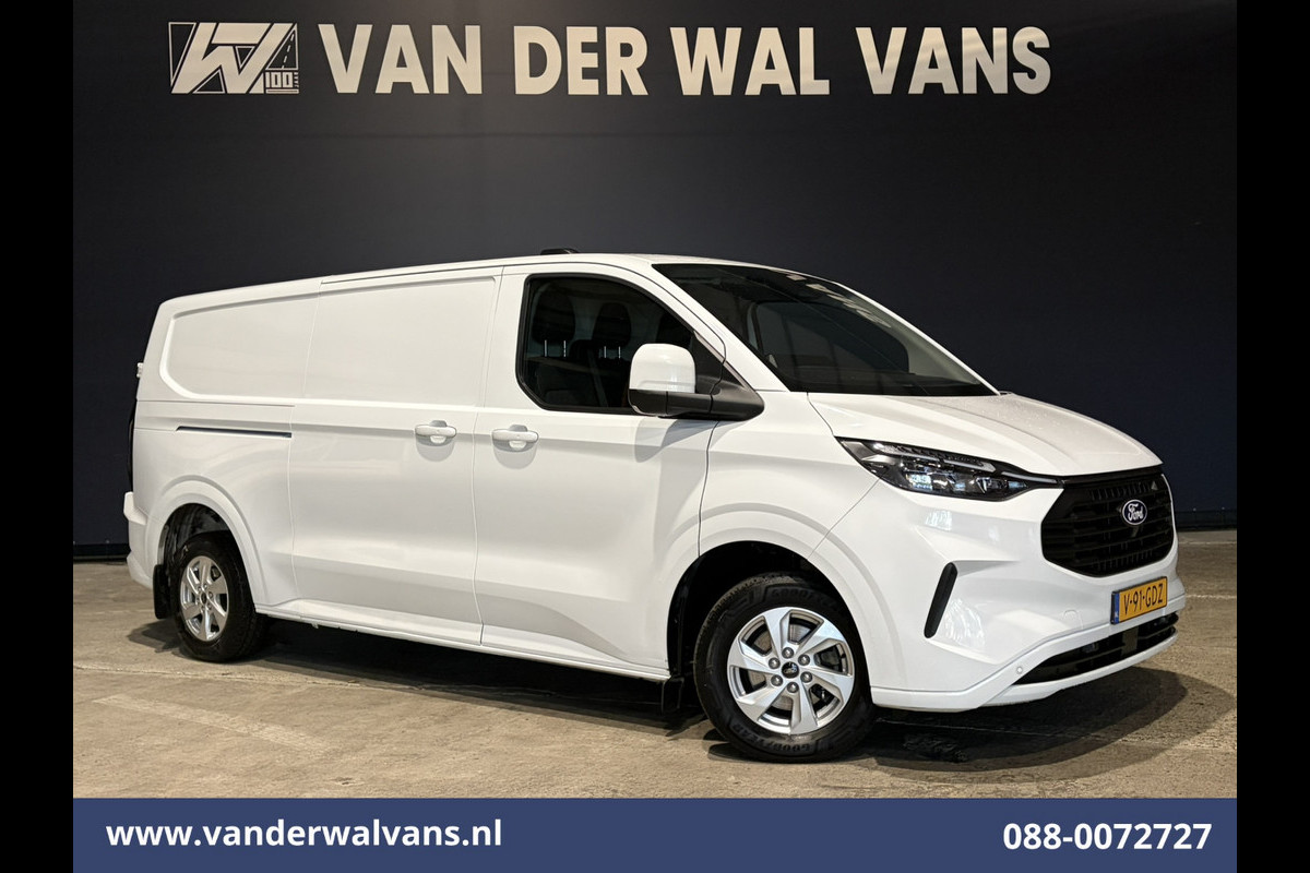 Ford Transit Custom 2.0 TDCI 136pk L2H1 Euro6 Airco | Camera | LED | Apple Carplay | Cruisecontrol | 2500kg Trekhaak LM Velgen, Android Auto, Verwarmde voorruit, Stoelverwarming, Parkeersensoren, Bijrijdersbank