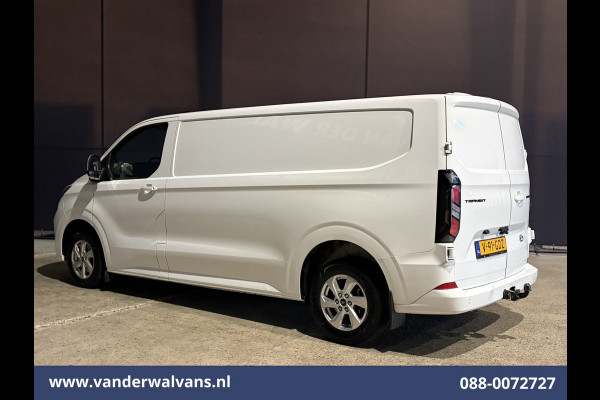Ford Transit Custom 2.0 TDCI 136pk L2H1 Euro6 Airco | Camera | LED | Apple Carplay | Cruisecontrol | 2500kg Trekhaak LM Velgen, Android Auto, Verwarmde voorruit, Stoelverwarming, Parkeersensoren, Bijrijdersbank