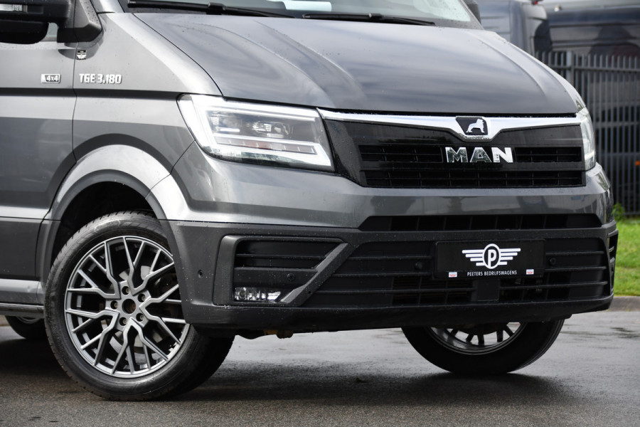 MAN TGE 3.180 35 2.0 L3H3 4x4 PB Edition Camera, Cruise, Carplay, LED, Trekhaak, 177pk, Automaat, Sensoren, Stoelverwarming, Uniek!