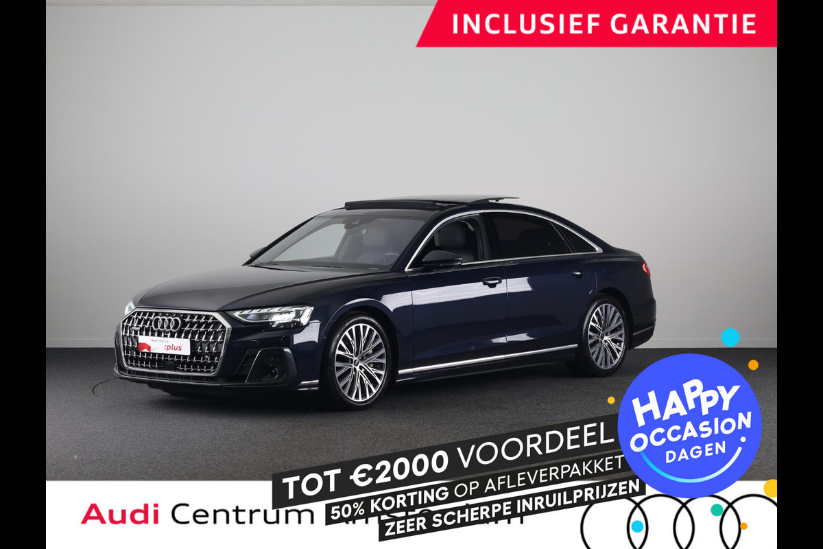 Audi A8 60 TFSI e quattro Lang 462pk | Panoramadak | Ventilatie + massage voor en achter | HUD | Luchtvering |