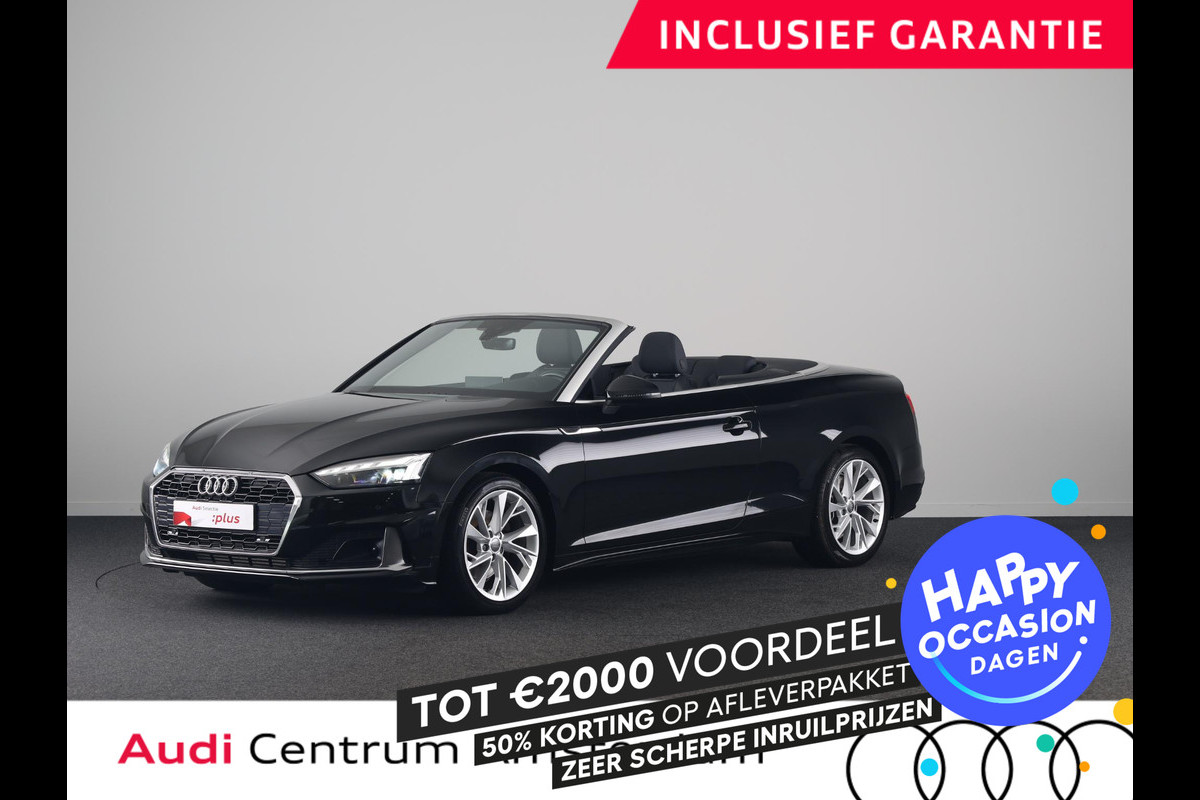 Audi A5 Cabriolet 40 TFSI Launch edition Sport 190pk | lederen bekleding, | Nekverwarming | matrix LED koplampen | Navigatiesysteem full map | Voorstoelen verwarmd