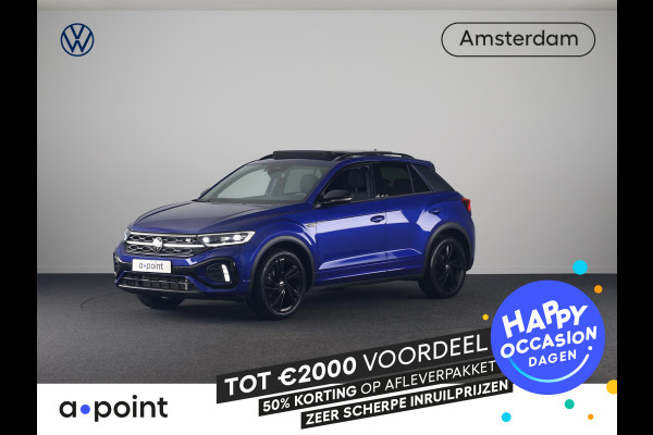 Volkswagen T-Roc 1.5 TSI R-Line 150 pk Automaat (DSG) | Verlengde garantie | Navigatie | Panoramadak | Trekhaak (afneembaar) | Parkeersensoren (Park assist) | Achteruitrijcamera | Black Style pakket | R-Line |