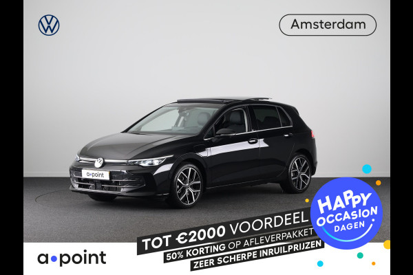 Volkswagen Golf 1.5 eHybrid Style Edition 204PK | Panoramadak | Wegklapbare trekhaak | Sportonderstel | Led matrix | Stoelverwarming | 18 Inch | Verlengde garantie