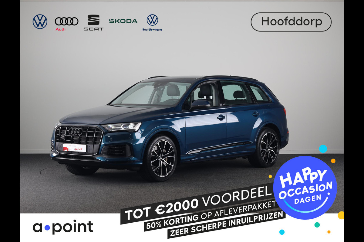 Audi Q7 55 TFSI e quattro Pro Line 367pk | Trekhaak | Parkeerkcamera | Elektrisch verstelbare voorstoelen | 21 inch Lichtmetalen velgen