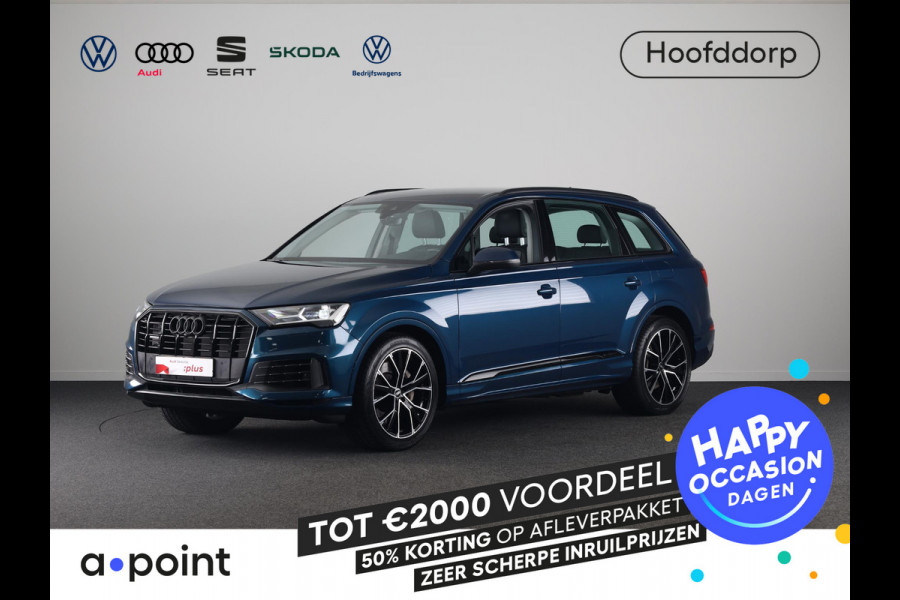 Audi Q7 55 TFSI e quattro Pro Line 367pk | Trekhaak | Parkeerkcamera | Elektrisch verstelbare voorstoelen | 21 inch Lichtmetalen velgen