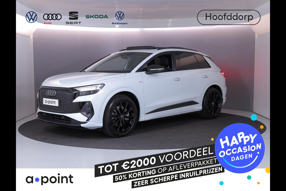 Audi Q4 e-tron 40 S line 77 kWh 204pk | SOH 91,30% | Panoramadak | Lederen bekleding | Lichtmetalen velgen | Matrix Led