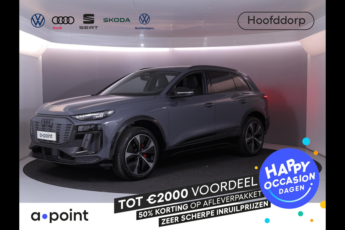 Audi Q6 e-tron S edition quattro 100 kWh | Private lease vanaf €1334 | 385pk | Panoramadak |  Luchtvering | B&O Audio | Elektisch verstelbare voorstoelen | Geheugen bestuurderstoel | Head up Display