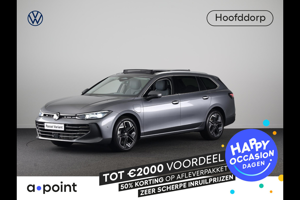 Volkswagen Passat Variant Elegance Business 1.5 eHybrid 150 kW / 204 pk | Private lease vanaf €895 | Panoramaschuif/kanteldak, Lederen interieur, Stoelventilatie en massage