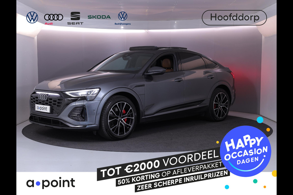 Audi Q8 Sportback e-tron 50 quattro S Edition 95 kWh 340pk | Panoramadak | Lederen bekleding | Luchtvering |  Elektrisch verstelbare voorstoelen met geheugen |