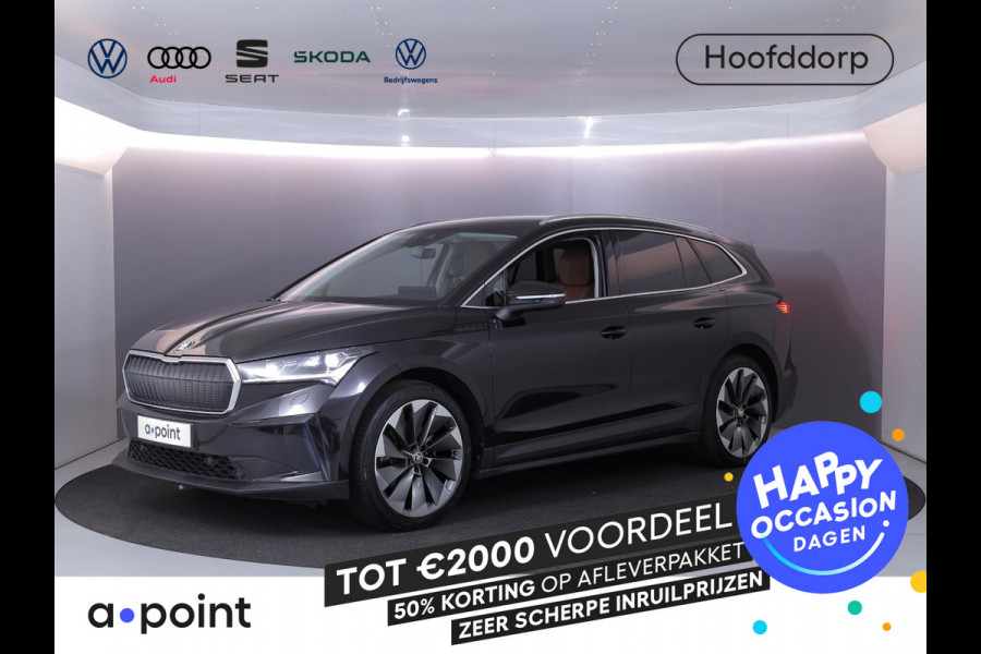 Škoda ENYAQ iV 60 180 pk | SOH 93,53% | Suite interieur | Navigatie | Parkeersensoren | Achteruitrijcamera | Lederen bekleding | Matrix LED koplampen | Autom. airco (3 zones) | Stoelverwarming |