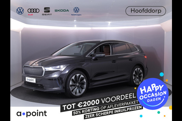 Škoda ENYAQ iV 60 180 pk | SOH 93,53% | Suite interieur | Navigatie | Parkeersensoren | Achteruitrijcamera | Lederen bekleding | Matrix LED koplampen | Autom. airco (3 zones) | Stoelverwarming |