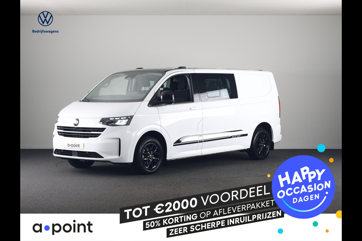Volkswagen Transporter e-Transporter 34 L2H1 Style 64 kWh Dubbel cabine 218 pk | Navigatie | Warmtepomp | Parkeersensoren | Achteruitrijcamera | Adaptieve cruise control |