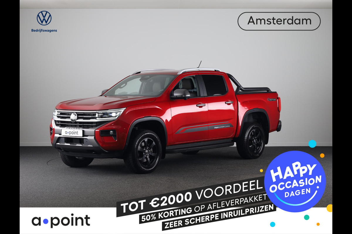 Volkswagen Amarok 3.0 TDI 4Motion Single cab Pan Americana 240 PK Automaat | Lederen bekleding | Trekhaak | Rolhoes |
