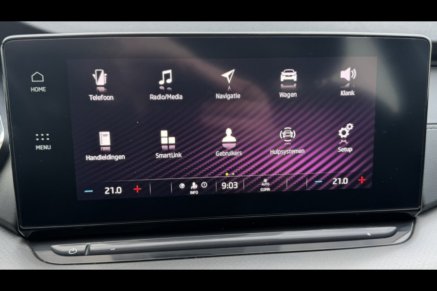 Škoda Octavia Combi 1.0 e-TSI Ambition Automaat ElectrTrekhaak Clima Carplay Navi Digitaal Dash Sfeerverlichting All-Season banden