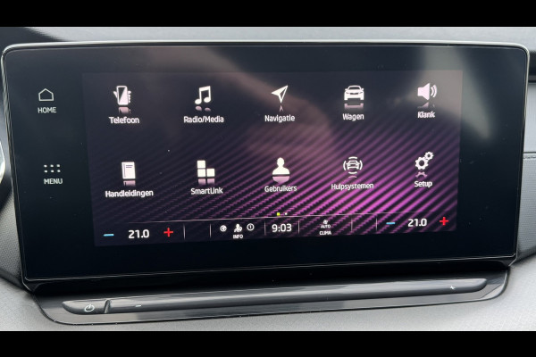 Škoda Octavia Combi 1.0 e-TSI Ambition Automaat ElectrTrekhaak Clima Carplay Navi Digitaal Dash Sfeerverlichting All-Season banden