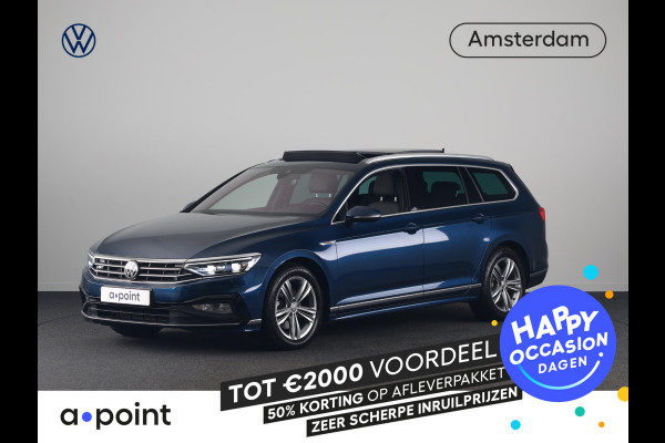 Volkswagen Passat Variant 1.5 TSI Elegance Business R 150PK | Automaat (DSG) | Panoramadak | Camera | Navigatie | 17 " Velgen + All Season | Half lederen interieur | Elek. Achterklep |
