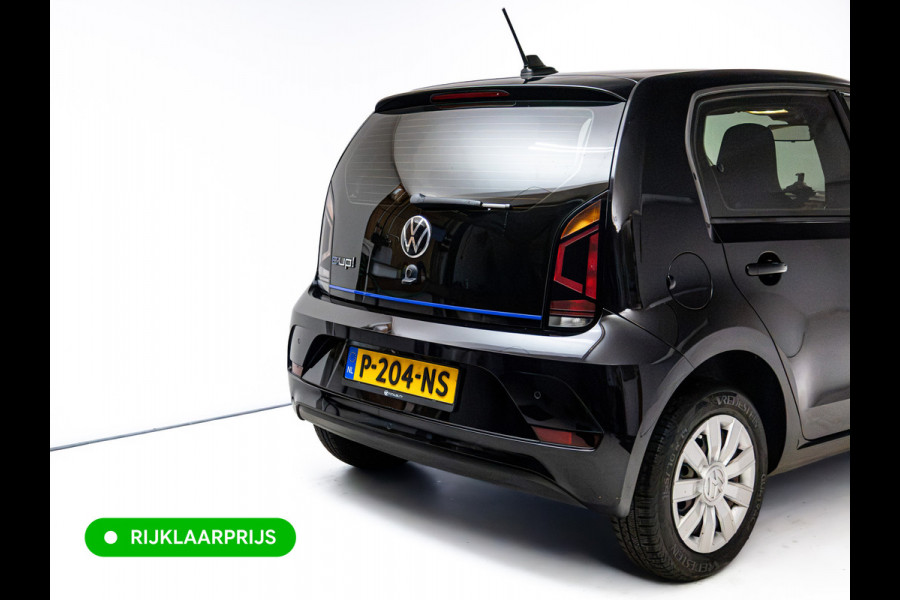 Volkswagen e-Up! e-up! | Stoelverwarming | Voorruit verw. | Cruise control | Camera | Extra getint glas achter | PDC achter | Climate control, All season banden, Snellader, DAB, Black pearl metallic, Rijklaarprijs!