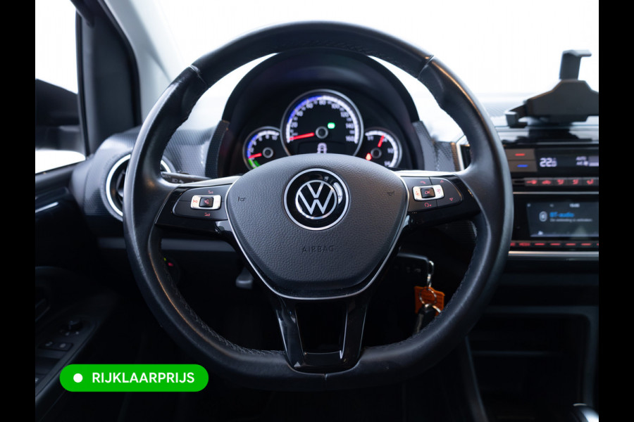 Volkswagen e-Up! e-up! | Stoelverwarming | Voorruit verw. | Cruise control | Camera | Extra getint glas achter | PDC achter | Climate control, All season banden, Snellader, DAB, Black pearl metallic, Rijklaarprijs!