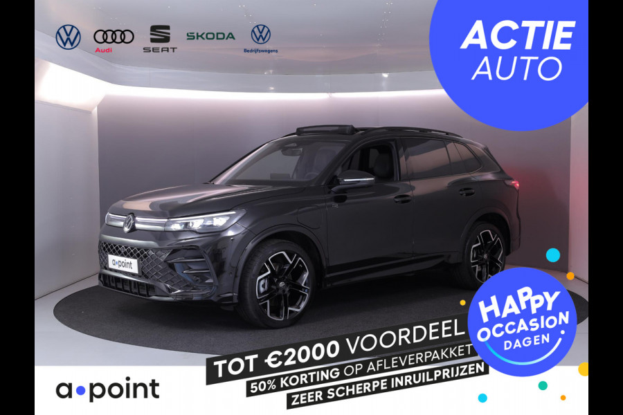 Volkswagen Tiguan 1.5 eHybrid R-Line Edition | Private lease vanaf €907 | 272 pk Automaat (DSG) | Verlengde garantie | Navigatie | Panoramadak | Trekhaak (wegklapbaar) | Parkeersensoren (Park assist) | Rondomzicht camera | Lederen bekleding | Stoelverwarming/ventilatie |