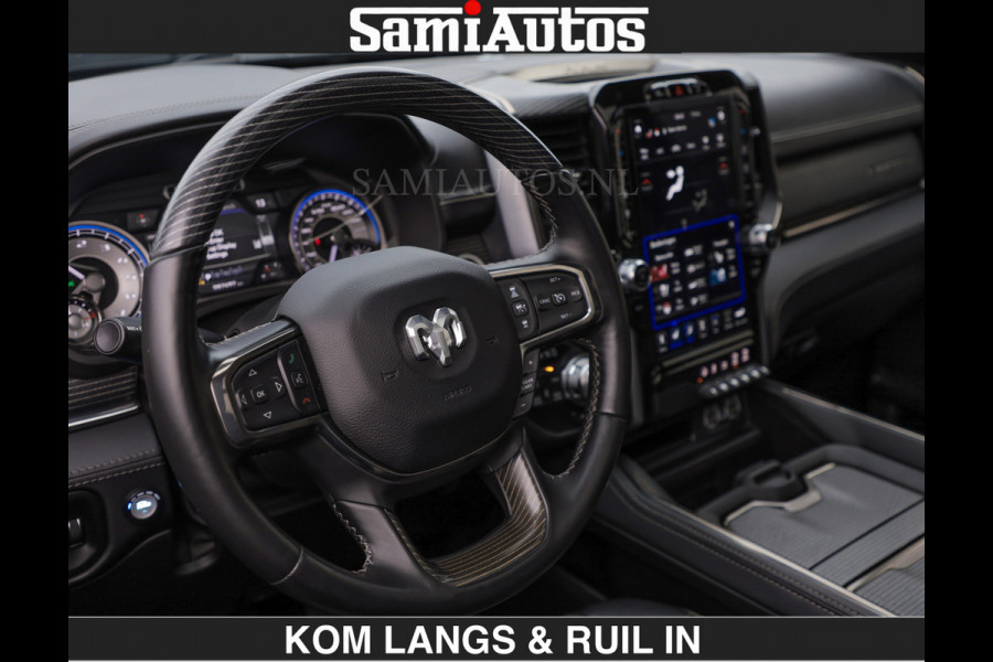 Dodge Ram LIMITED 5.7 V8 HEMI | TOP STAAT | BOM VOL | HUD | LUCHTVERING | STRIPING | BREDE WIELEN | OPEN UITLAAT KLEP | ADAPTIVE | PANO |  CREW CAB | DUBBELE CABINE | 5 PERSOONS |