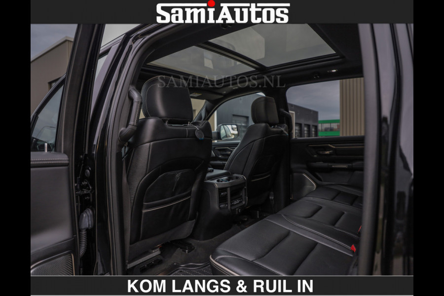 Dodge Ram LIMITED 5.7 V8 HEMI | TOP STAAT | BOM VOL | HUD | LUCHTVERING | STRIPING | BREDE WIELEN | OPEN UITLAAT KLEP | ADAPTIVE | PANO |  CREW CAB | DUBBELE CABINE | 5 PERSOONS |