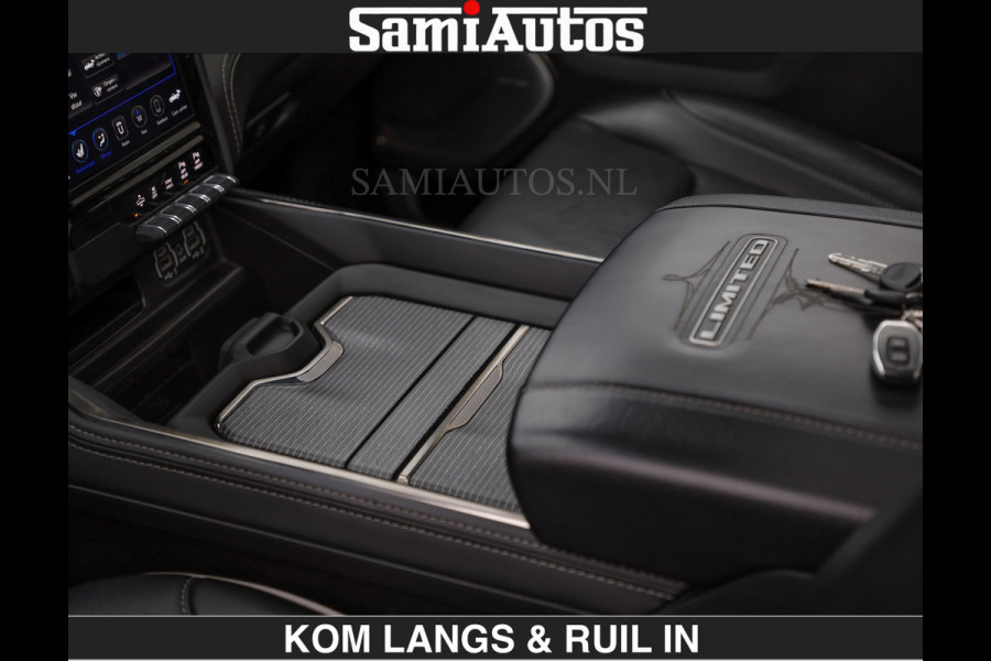 Dodge Ram LIMITED 5.7 V8 HEMI | TOP STAAT | BOM VOL | HUD | LUCHTVERING | STRIPING | BREDE WIELEN | OPEN UITLAAT KLEP | ADAPTIVE | PANO |  CREW CAB | DUBBELE CABINE | 5 PERSOONS |