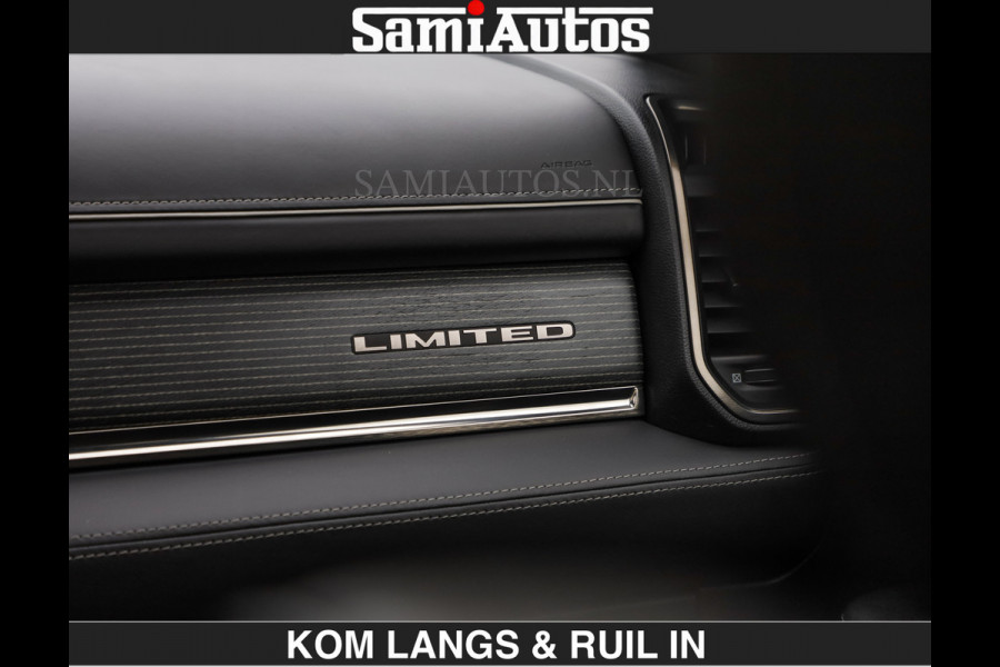 Dodge Ram LIMITED 5.7 V8 HEMI | TOP STAAT | BOM VOL | HUD | LUCHTVERING | STRIPING | BREDE WIELEN | OPEN UITLAAT KLEP | ADAPTIVE | PANO |  CREW CAB | DUBBELE CABINE | 5 PERSOONS |