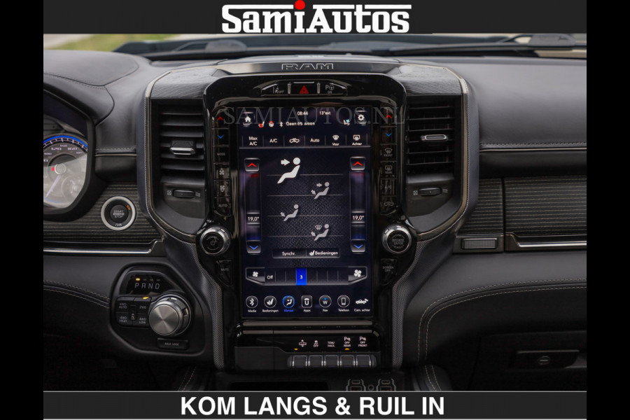 Dodge Ram LIMITED 5.7 V8 HEMI | TOP STAAT | BOM VOL | HUD | LUCHTVERING | STRIPING | BREDE WIELEN | OPEN UITLAAT KLEP | ADAPTIVE | PANO |  CREW CAB | DUBBELE CABINE | 5 PERSOONS |