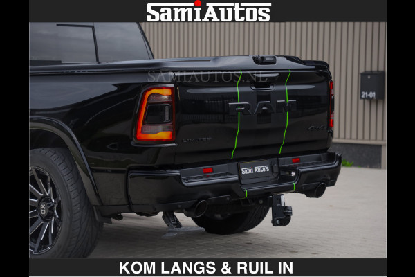 Dodge Ram LIMITED 5.7 V8 HEMI | TOP STAAT | BOM VOL | HUD | LUCHTVERING | STRIPING | BREDE WIELEN | OPEN UITLAAT KLEP | ADAPTIVE | PANO |  CREW CAB | DUBBELE CABINE | 5 PERSOONS |