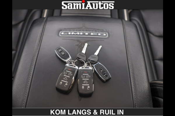 Dodge Ram LIMITED 5.7 V8 HEMI | TOP STAAT | BOM VOL | HUD | LUCHTVERING | STRIPING | BREDE WIELEN | OPEN UITLAAT KLEP | ADAPTIVE | PANO |  CREW CAB | DUBBELE CABINE | 5 PERSOONS |