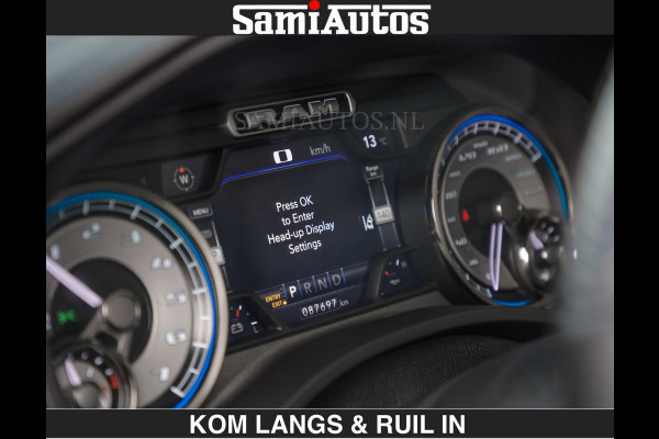 Dodge Ram LIMITED 5.7 V8 HEMI | TOP STAAT | BOM VOL | HUD | LUCHTVERING | STRIPING | BREDE WIELEN | OPEN UITLAAT KLEP | ADAPTIVE | PANO |  CREW CAB | DUBBELE CABINE | 5 PERSOONS |