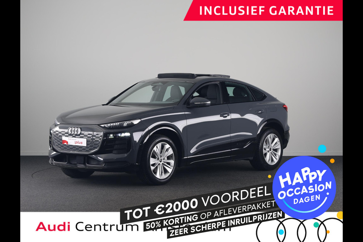 Audi Q6 Sportback e-tron Advanced edition 83 kWh 252 pk | Private lease vanaf € 998,- per maand | Verlengde garantie | Navigatie | Warmtepomp | Panoramadak | Parkeersensoren (Park assist) | Rondomzicht camera | Stoelverwarming v/a |