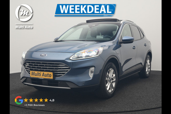 Ford Kuga 2.5 Titanium X PHEV 225pk Dealer O.H. | Panodak | Adaptive Cruise | 360 Camera | Blis | Bang & Olufsen | Head Up | Sportstoelen Verwarmd | Pilot Assist | Keyless | Apple Carplay | Navigatie | Virtual | DAB | Plug In Hybrid |