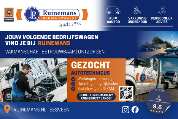 Volkswagen Crafter 35 2.0 TDI 177 PK / L3H3 / CAMERA / CRUISE / 3.5 TON TREKKEN / 3-ZITS / AIRCO / CARPLAY / GEVEERDE STOEL / 3500 KG AHG
