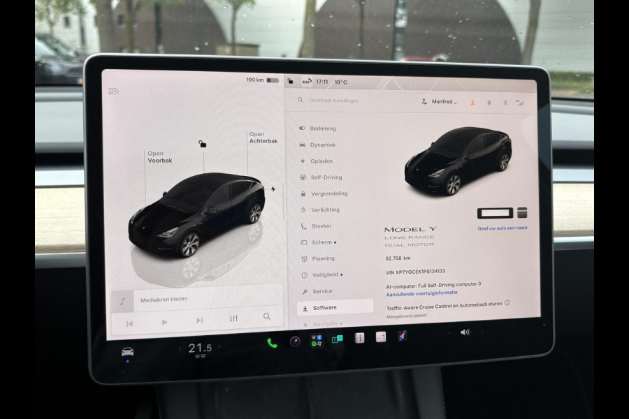Tesla Model Y Long Range AWD 75 kWh VAN:40.900,- VOOR:37.440,- UW HERFSTVOORDEEL:3.460,- | SOH 94% | RIJKLAAR GELEVERD | AFNEEMBARE TREKHAAK |TESLA FABRIEKSGARANTIE TOT 06-2027 OF 80.000 KM | TESLA GARANTIE ACCU + AANDRIJFLIJN T/M 06-2031 OF 192.000 KM
