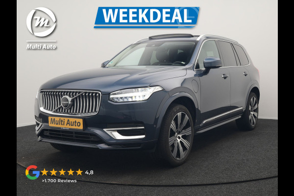Volvo XC90 T8 Recharge AWD Inscription 7 Persoons PHEV 394pk Dealer O.H | Panodak | Head Up | Adaptive Cruise | Nappa  Lederen Sportstoelen Memory & Verwarmd | Harman / Kardon | 360 Camera | Blis | Apple Carplay | Keyless | Navigatie | Virtual | 21" L.M | DAB | Plug In Hybrid |