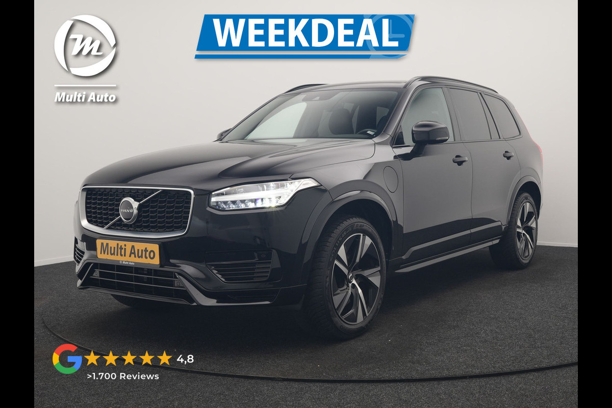 Volvo XC90 T8 Twin Engine AWD R-Design 7 Persoons PHEV 394pk Dealer O.H | Trekhaak Af Fabriek | Adaptive Cruise | Harman / Kardon | Lederen Sportstoelen Memory & Verwarmd | Apple Carplay | Navigatie | Virtual | DAB | 20"L.M | Plug In Hybrid |
