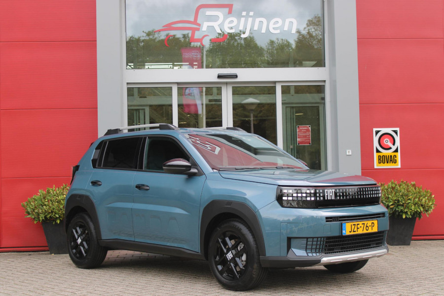Fiat Grande Panda 1.2 Hybrid 110PK AUTOMAAT ICON | PACK STYLE: 16" LICHTMETALEN VELGEN HOOGGLANS ZWART, DAKRAILS ZWART, EXTRA GETINTE ACHTERRUITEN, IN HOOGTE VERSTELBARE PASSAGIERSSTOEL, MIDDENARMSTEUN, STYLE VOOR EN ACHTERBUMPER, STYLE DASHBOARD) | CRUISE CONTROL | DAB+ RADIO | APPLE CARPLAY/ANDROID AUTO |
